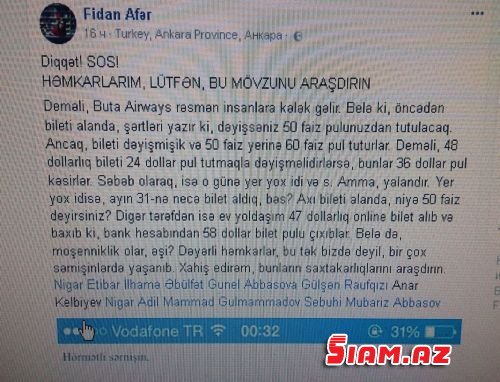 “Buta Airways”-dən şikayətlər çoxalır — Şirkətdən unikal cavab “Buta Airways”-dən şikayətlər çoxalır — Şirkətdən unikal cavab